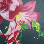 "Lilium" acrylic on canvas 50x50cm