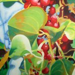 "Wild leaves"  acrylic on canvas 120x100cm