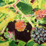 "Blackberries" acrylic on canvas 60x120cm